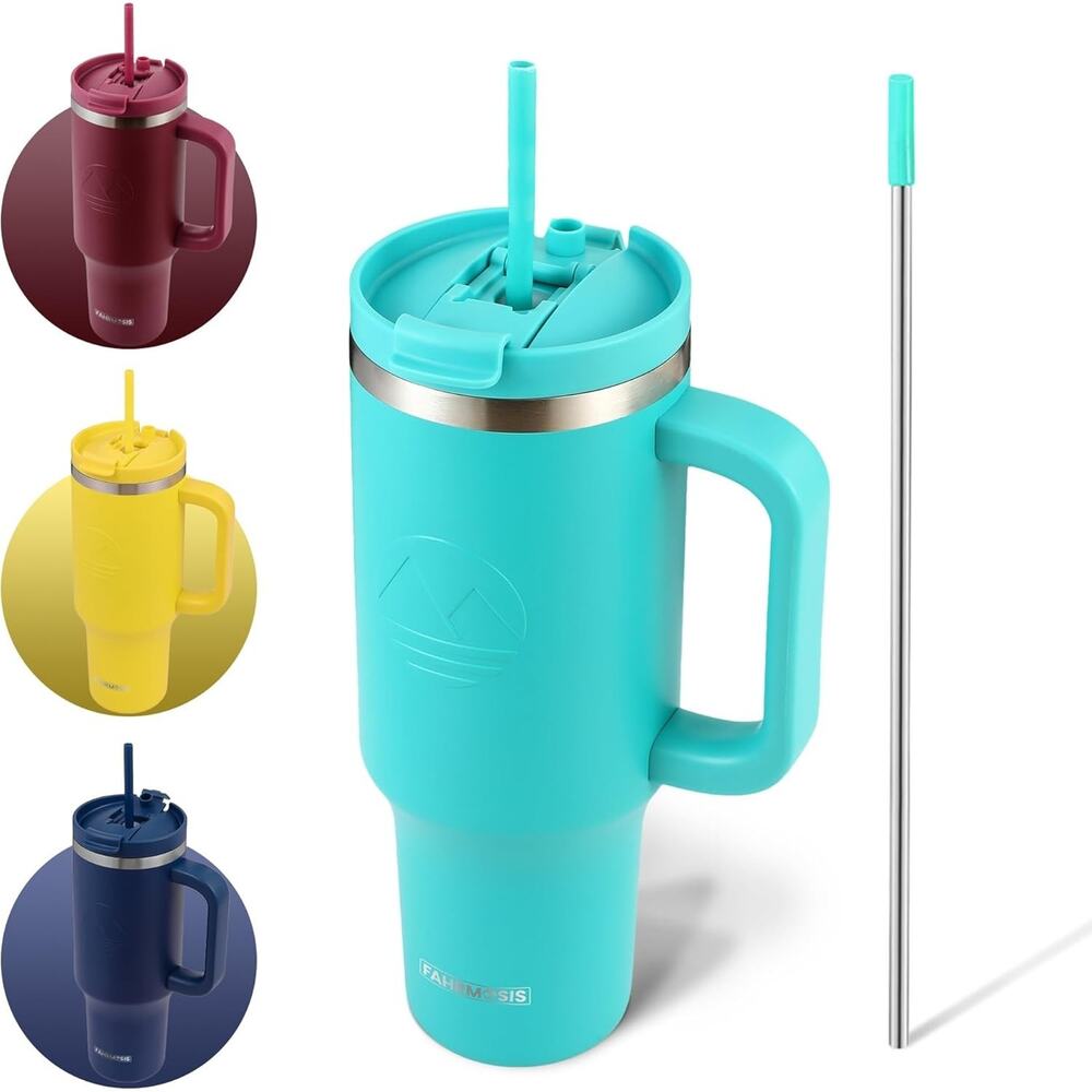 40oz Insulated Stainless Steel Tumbler (Teal)